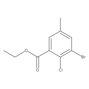 Ethyl 3-bromo-2-chloro-5-methylbenzoate Structure