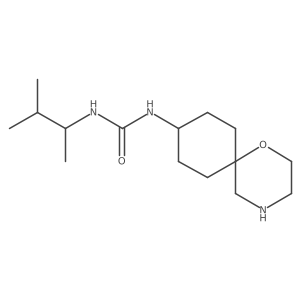 3-(3-Methylbutan-2-yl)-1-{1-oxa-4-azaspiro[5.5]undecan-9-yl}urea Structure
