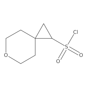 6-Oxaspiro[2.5]octane-1-sulfonyl chloride结构式