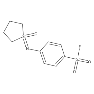 4-[(1-Oxo-1lambda6-thiolan-1-ylidene)amino]benzene-1-sulfonyl fluoride Structure