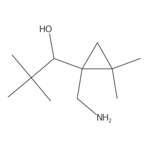 1-[1-(Aminomethyl)-2,2-dimethylcyclopropyl]-2,2-dimethylpropan-1-ol Structure