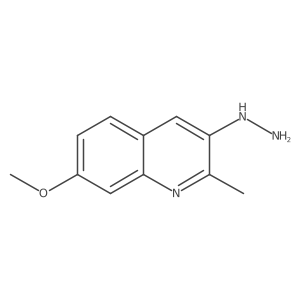 3-Hydrazinyl-7-methoxy-2-methylquinoline结构式