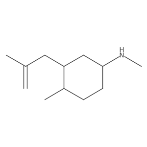 N,4-dimethyl-3-(2-methylprop-2-en-1-yl)cyclohexan-1-amine结构式