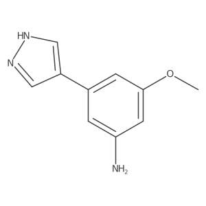 3-methoxy-5-(1H-pyrazol-4-yl)aniline Structure