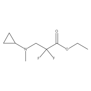 Ethyl 3-[cyclopropyl(methyl)amino]-2,2-difluoropropanoate Structure