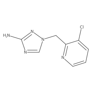 1-[(3-chloropyridin-2-yl)methyl]-1H-1,2,4-triazol-3-amine结构式