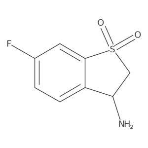 3-Amino-6-fluoro-2,3-dihydro-1lambda6-benzothiophene-1,1-dione Structure