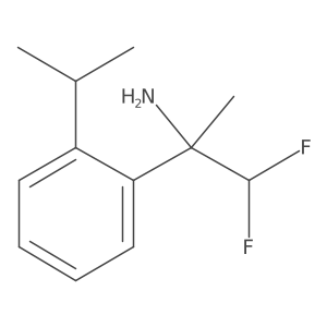 1,1-Difluoro-2-[2-(propan-2-yl)phenyl]propan-2-amine结构式