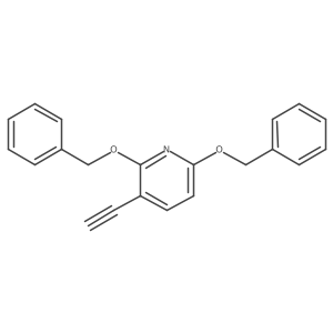 2,6-Bis-benzyloxy-3-ethynyl-pyridine Structure