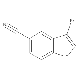 3-Bromo-5-benzofurancarbonitrile结构式