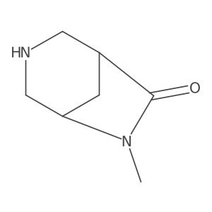6-Methyl-3,6-diazabicyclo[3.2.1]octan-7-one结构式