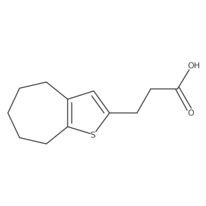 3-{4H,5H,6H,7H,8H-cyclohepta[b]thiophen-2-yl}propanoic acid Structure