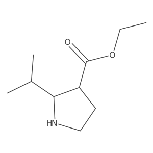 Ethyl 2-propan-2-ylpyrrolidine-3-carboxylate Structure