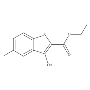 Ethyl 3-hydroxy-5-iodobenzo[b]thiophene-2-carboxylate Structure