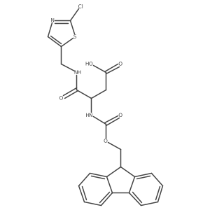 3-{[(2-chloro-1,3-thiazol-5-yl)methyl]carbamoyl}-3-({[(9H-fluoren-9-yl)methoxy]carbonyl}amino)propanoic acid Structure