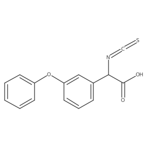 2-Isothiocyanato-2-(3-phenoxyphenyl)acetic acid Structure