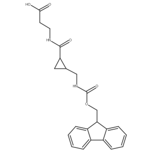 3-({2-[({[(9H-fluoren-9-yl)methoxy]carbonyl}amino)methyl]cyclopropyl}formamido)propanoic acid结构式