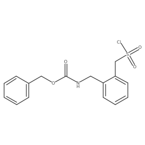 benzyl N-({2-[(chlorosulfonyl)methyl]phenyl}methyl)carbamate结构式