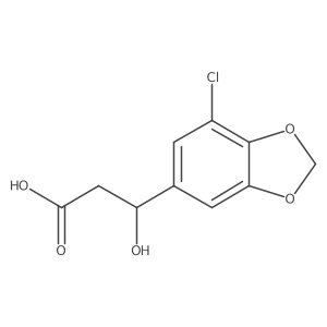 (3R)-3-(7-chloro-1,3-dioxaindan-5-yl)-3-hydroxypropanoic acid Structure