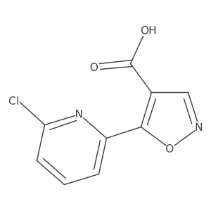 5-(6-Chloropyridin-2-yl)-1,2-oxazole-4-carboxylic acid Structure