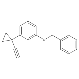 1-(Benzyloxy)-3-(1-ethynylcyclopropyl)benzene Structure