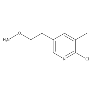O-[2-(6-chloro-5-methylpyridin-3-yl)ethyl]hydroxylamine Structure