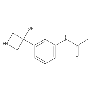 N-[3-(3-hydroxyazetidin-3-yl)phenyl]acetamide Structure