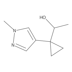 1-[1-(1-methyl-1H-pyrazol-4-yl)cyclopropyl]ethan-1-ol Structure