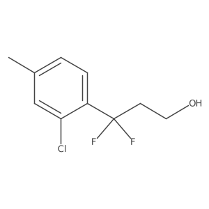 3-(2-Chloro-4-methylphenyl)-3,3-difluoropropan-1-ol Structure