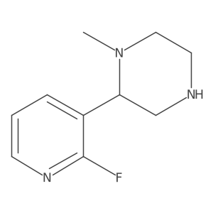 2-(2-Fluoropyridin-3-yl)-1-methylpiperazine Structure