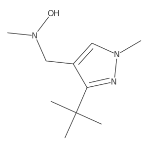 N-[(3-tert-butyl-1-methyl-1H-pyrazol-4-yl)methyl]-N-methylhydroxylamine Structure