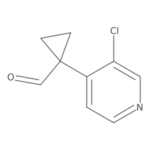 1-(3-Chloropyridin-4-yl)cyclopropane-1-carbaldehyde Structure