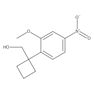 [1-(2-Methoxy-4-nitrophenyl)cyclobutyl]methanol Structure