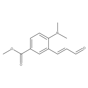 Methyl 4-(dimethylamino)-3-(3-oxoprop-1-en-1-yl)benzoate结构式