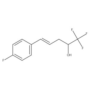1,1,1-Trifluoro-5-(4-fluorophenyl)pent-4-en-2-ol结构式