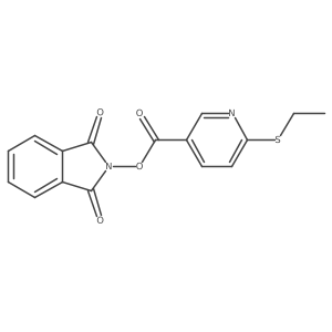 1,3-dioxo-2,3-dihydro-1H-isoindol-2-yl 6-(ethylsulfanyl)pyridine-3-carboxylate Structure