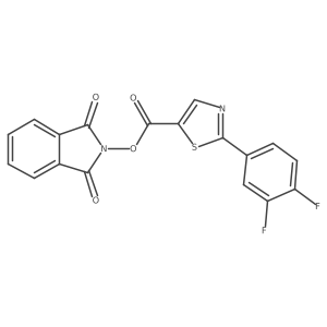 1,3-dioxo-2,3-dihydro-1H-isoindol-2-yl 2-(3,4-difluorophenyl)-1,3-thiazole-5-carboxylate结构式