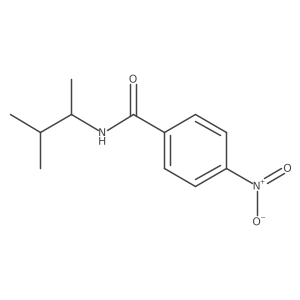 Benzamide, N-(1,2-dimethylpropyl)-4-nitro-, (S)- Structure