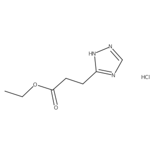 ethyl 3-(1H-1,2,4-triazol-5-yl)propanoate hydrochloride Structure