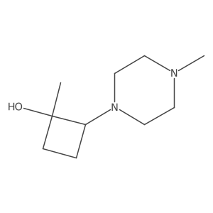 (1S,2S)-1-Methyl-2-(4-methylpiperazin-1-yl)cyclobutan-1-ol Structure