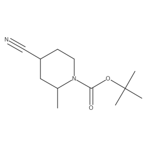 tert-Butyl (2R)-4-cyano-2-methylpiperidine-1-carboxylate Structure