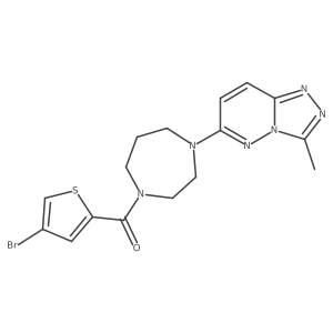 1-(4-Bromothiophene-2-carbonyl)-4-{3-methyl-[1,2,4]triazolo[4,3-b]pyridazin-6-yl}-1,4-diazepane结构式