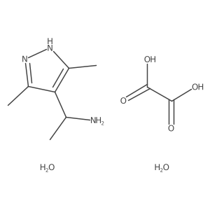 [1-(3,5-dimethyl-1H-pyrazol-4-yl)ethyl]amine oxalate dihydrate结构式