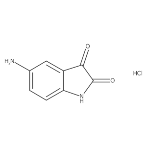 5-Aminoindoline-2,3-dione hydrochloride结构式