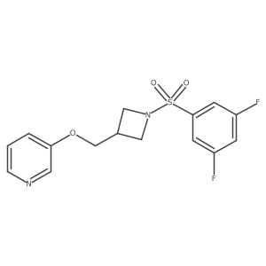 3-{[1-(3,5-Difluorobenzenesulfonyl)azetidin-3-yl]methoxy}pyridine结构式