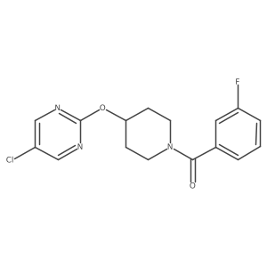 5-Chloro-2-{[1-(3-fluorobenzoyl)piperidin-4-yl]oxy}pyrimidine Structure