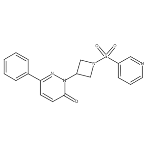 6-Phenyl-2-(1-pyridin-3-ylsulfonylazetidin-3-yl)pyridazin-3-one Structure
