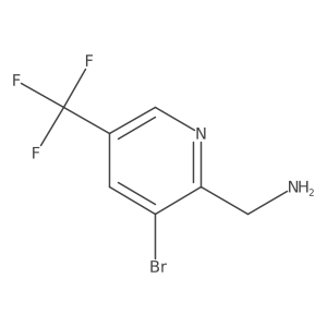 (3-Bromo-5-(trifluoromethyl)pyridin-2-yl)methanamine Structure