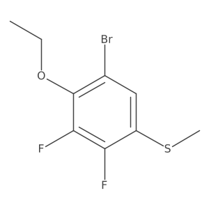(5-Bromo-4-ethoxy-2,3-difluorophenyl)(methyl)sulfane Structure
