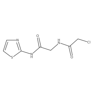 2-Chloro-N-(2-oxo-2-(thiazol-2-ylamino)ethyl)acetamide Structure